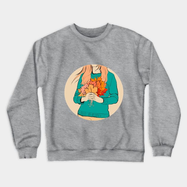 leaves Crewneck Sweatshirt by Neznakomka